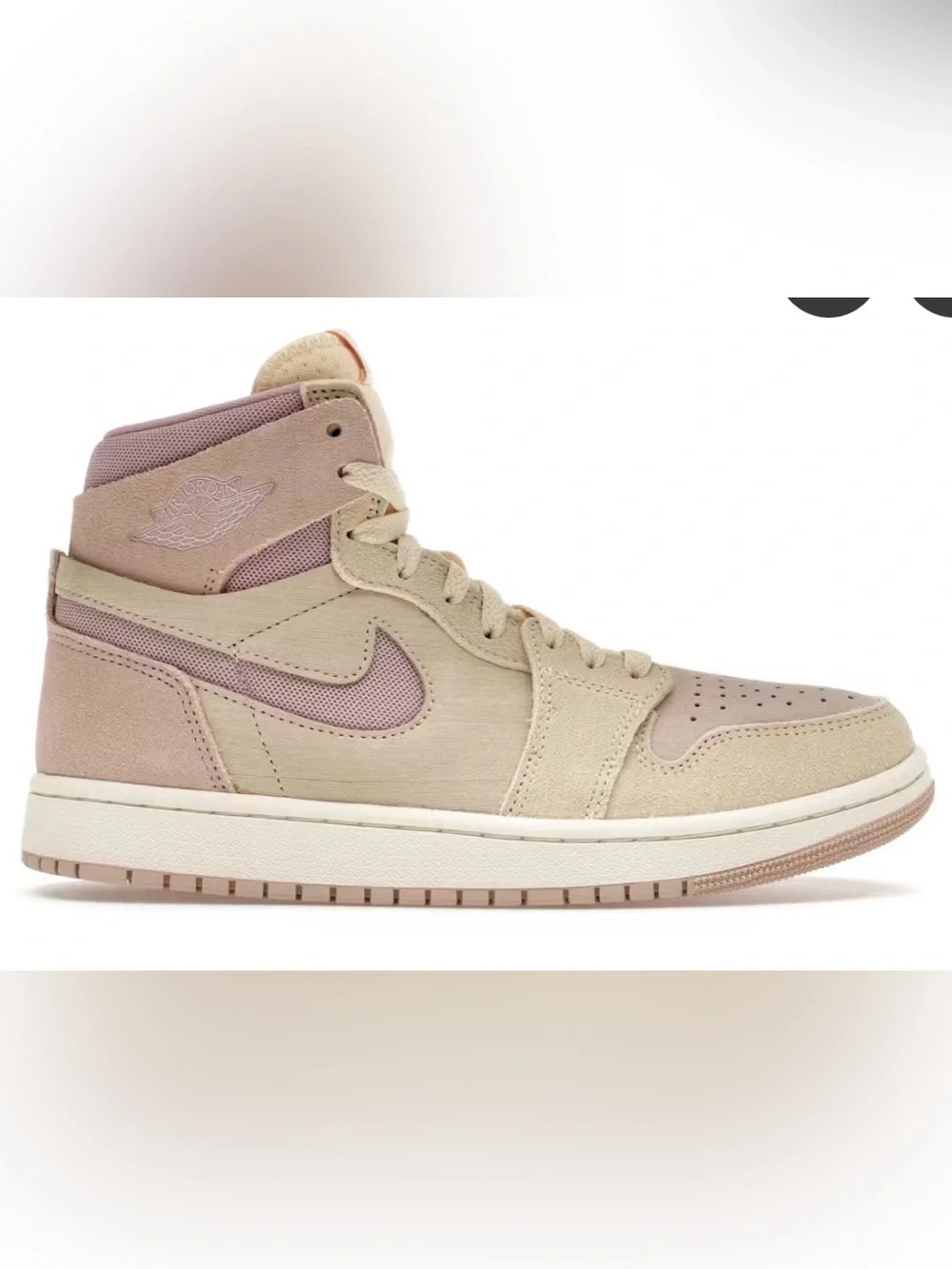 Nike Women’s High-Top Sneakers in Pale Pink and Cream